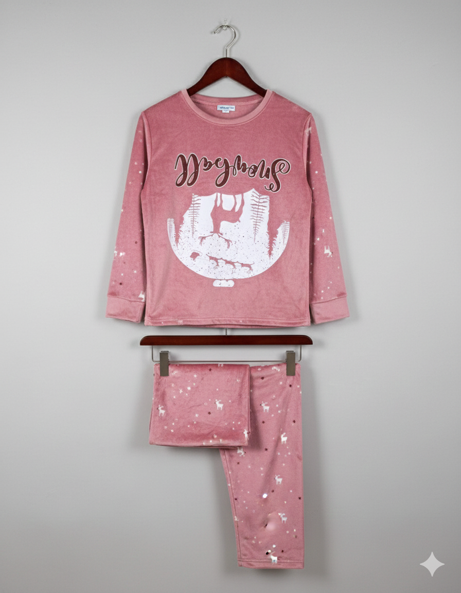 بيجامة قطيفة مطبوعة براند (MG) - الصورة 6